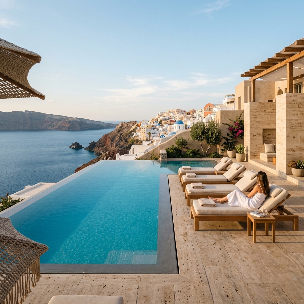 Tilia Resort luxury website mockup generated by Astirico