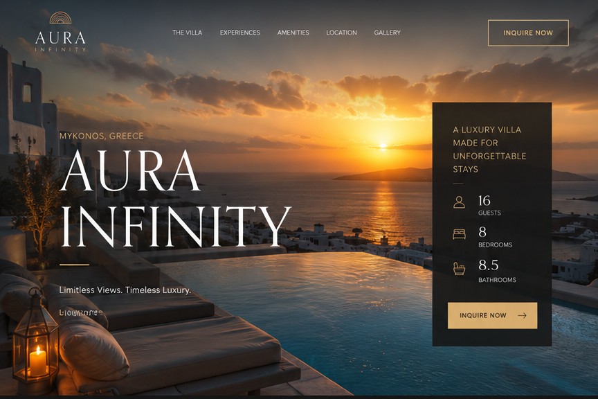 Luxury Villa Template Example